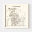 Vintage Map of Mahtomedi, Minnesota 1938