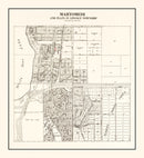 Vintage Map of Mahtomedi, Minnesota 1938
