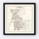 Vintage Map of Mahtomedi, Minnesota 1938
