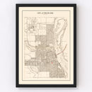 Vintage Map of Stillwater, Minnesota 1938
