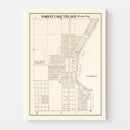 Vintage Map of Forest Lake, Minnesota 1938