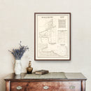 Vintage Map of Lake Emlo, Minnesota 1938