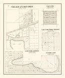 Vintage Map of Lake Emlo, Minnesota 1938