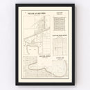 Vintage Map of Lake Emlo, Minnesota 1938