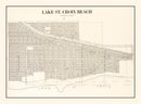 Vintage Map of Lake St Croix, Minnesota 1938