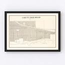 Vintage Map of Lake St Croix, Minnesota 1938