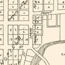 Vintage Map of South Whitley, Indiana 1939
