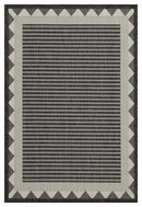 Sunshine - 5'3" X 7'3" Polypropylene Indoor & Outdoor Area Rug - Anthracite