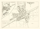Vintage Map of Churubusco, Indiana 1939