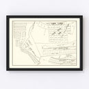 Vintage Map of Loon Lake, Indiana 1939