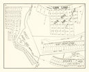 Vintage Map of Loon Lake, Indiana 1939