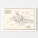 Vintage Map of Eastland, California 1889