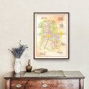 Vintage Map of San Antonio, Texas 1985