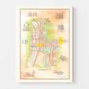 Vintage Map of San Antonio, Texas 1985