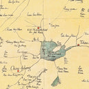 Vintage Anhui Province, China Map 1888
