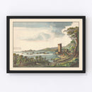 Vintage Map of Gaeta, Italy 1704