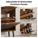 Medieval - Independent Shoe Cabinet With 2 Flip Drawers by Unique Piece Furniture