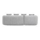 Modular L-Shape Sectional Sofa With Curved Chaise by HouseOfZazla