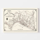 Vintage Map of Salvador, Brazil 1931