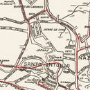 Vintage Map of Salvador, Brazil 1931