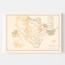 Vintage Map of Medina, Saudi Arabia 1880