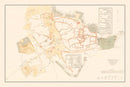 Vintage Map of Medina, Saudi Arabia 1880