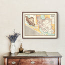 Vintage Map of Iran 1960