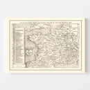 Vintage Map of France 1550