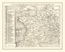 Vintage Map of France 1550