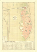 Vintage Map of Giza, Egypt 1887