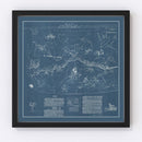 Vintage Pony Express Map 1935
