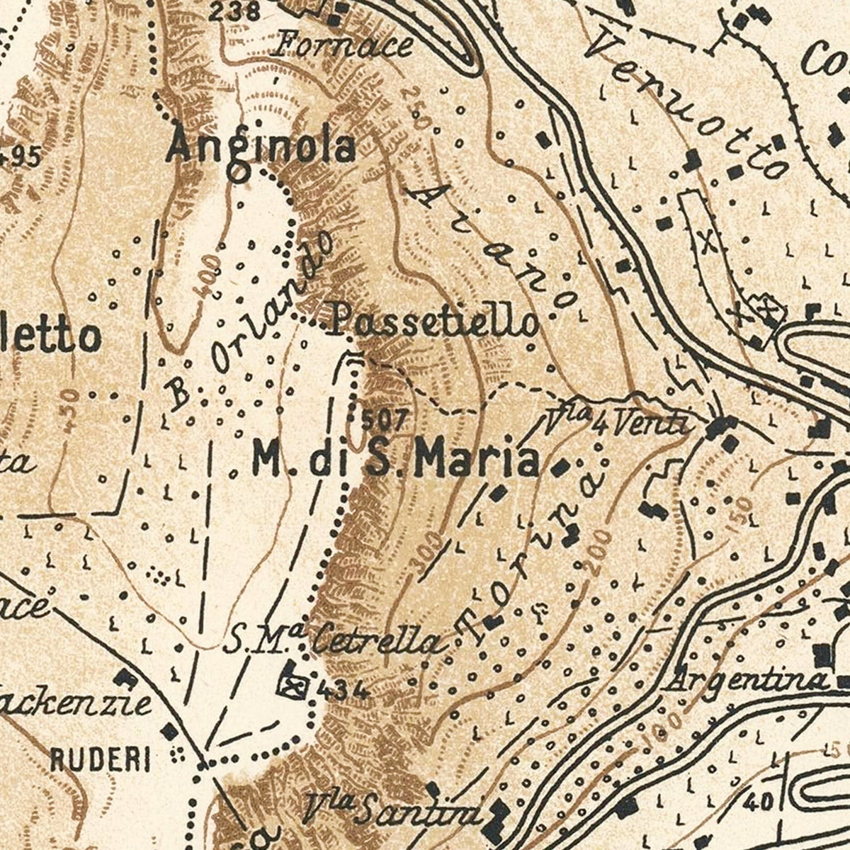 Vintage Capri Map 1930, photo 2 of 5