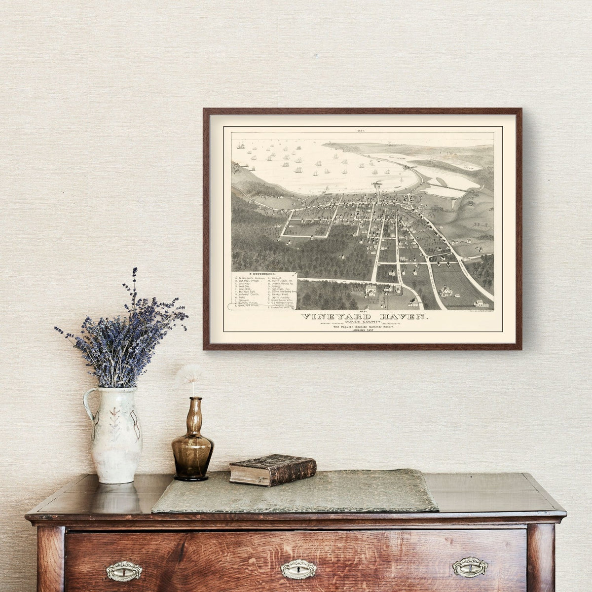 Vintage Vineyard Haven Map 1893, photo 3 of 5