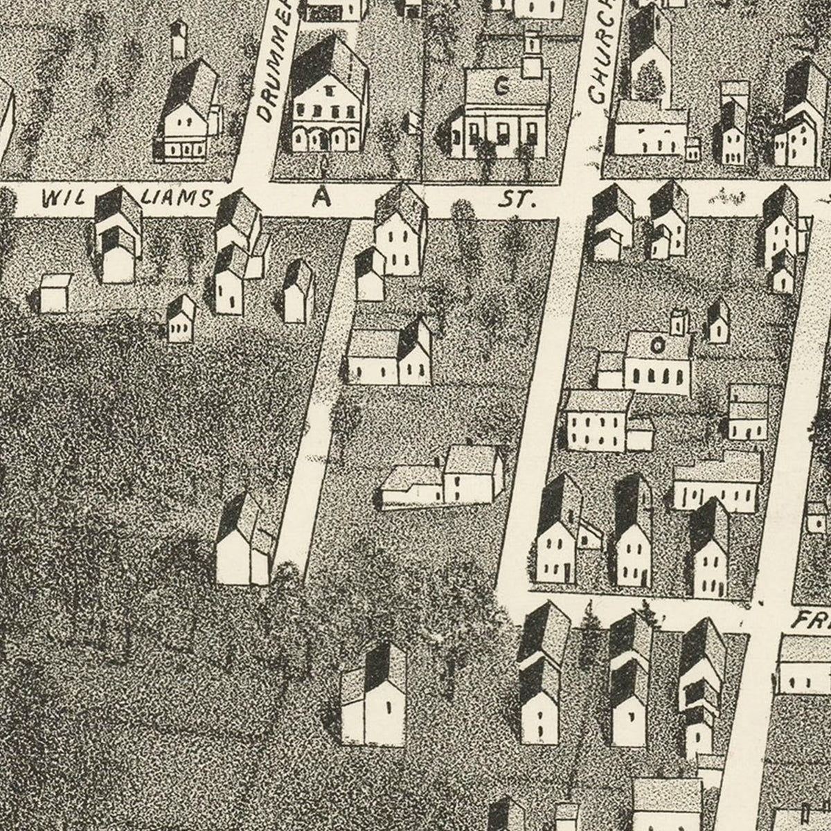 Vintage Vineyard Haven Map 1893, photo 2 of 5