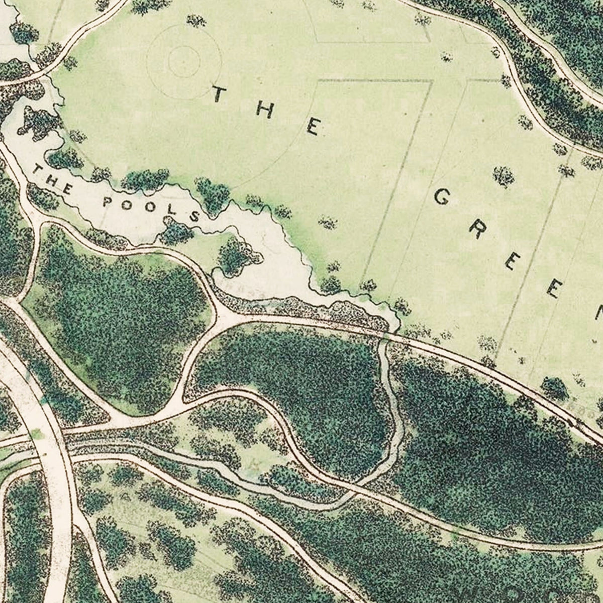 Vintage Prospect Park Brooklyn, NY Map 1868, photo 2 of 5
