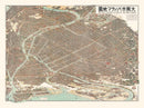 Vintage Map of Osaka, Japan 1923