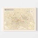 Vintage Map of Shanghai, China 1938