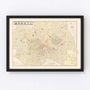 Vintage Map of Shanghai, China 1938