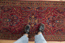 2.5x5 Vintage Sarouk Rug Runner