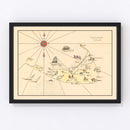 Vintage Nantucket Map 1930