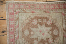2x2 Vintage Distressed Oushak Square Rug Mat