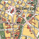 Vintage Map of Krakow, Poland 1928
