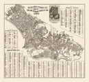Vintage Map of Oakland, California 1920