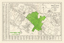 Vintage Map of Palo Alto, California 1953