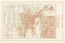 Vintage Map of Cairo, Egypt 1935