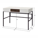 Verster - Writing Desk With USB - Black / Natural