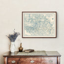 Vintage Map of San Bernardino County, California 1932