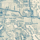 Vintage Map of San Bernardino County, California 1932