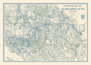 Vintage Map of San Bernardino County, California 1932