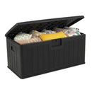 100 Gallon Large Deck Box with Lockable Lid for Patio by LJGDeals